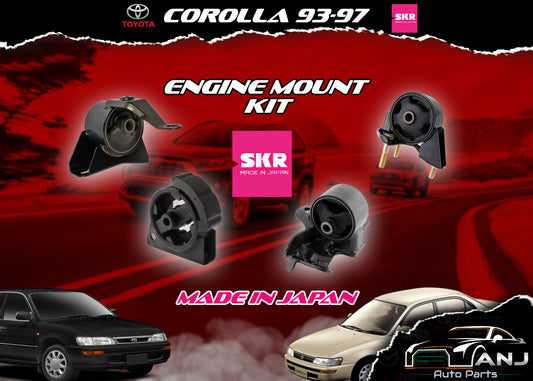 ENGINE MOUNT KIT COROLLA 93-97 MADE IN JAPAN AT/MT