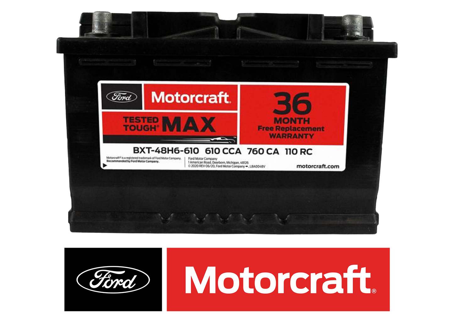 BXT48H6-610 MOTORCRAFT BATTERY