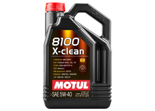 MOTUL 5W40 X-CLEAN 8100 5QT JUG