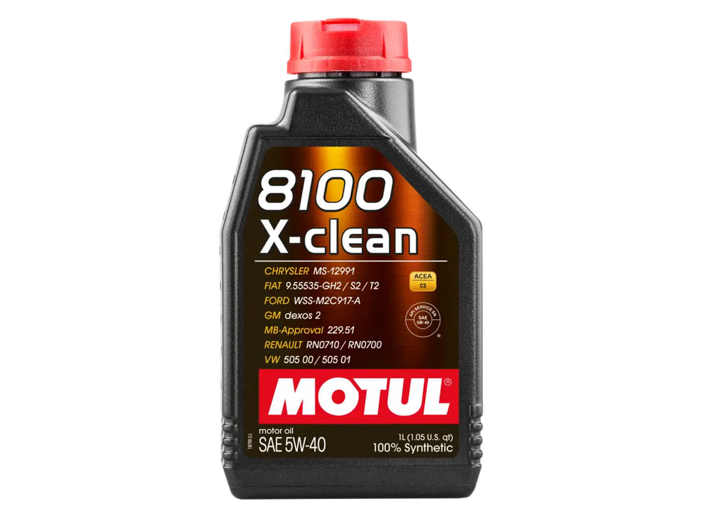 MOTUL 8100 5W40 X-CLEAN 1 QT
