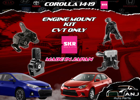 TOYOTA COROLLA 2014-2019 ENGINE MOUNT KIT CVT ONLY MADE IN JAPAN