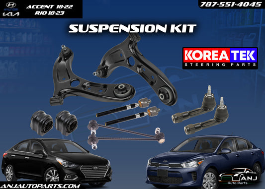 KIA RIO 2018-2023  HYUNDAI ACCENT 2018-2022  SUSPENSION KIT KOREATEK