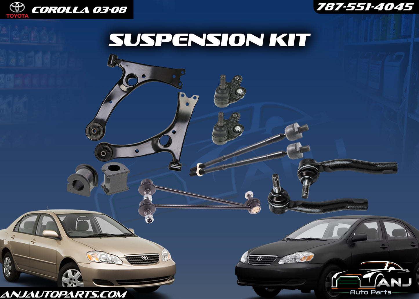 TOYOTA COROLLA 2003-2008 SUSPENSION KIT