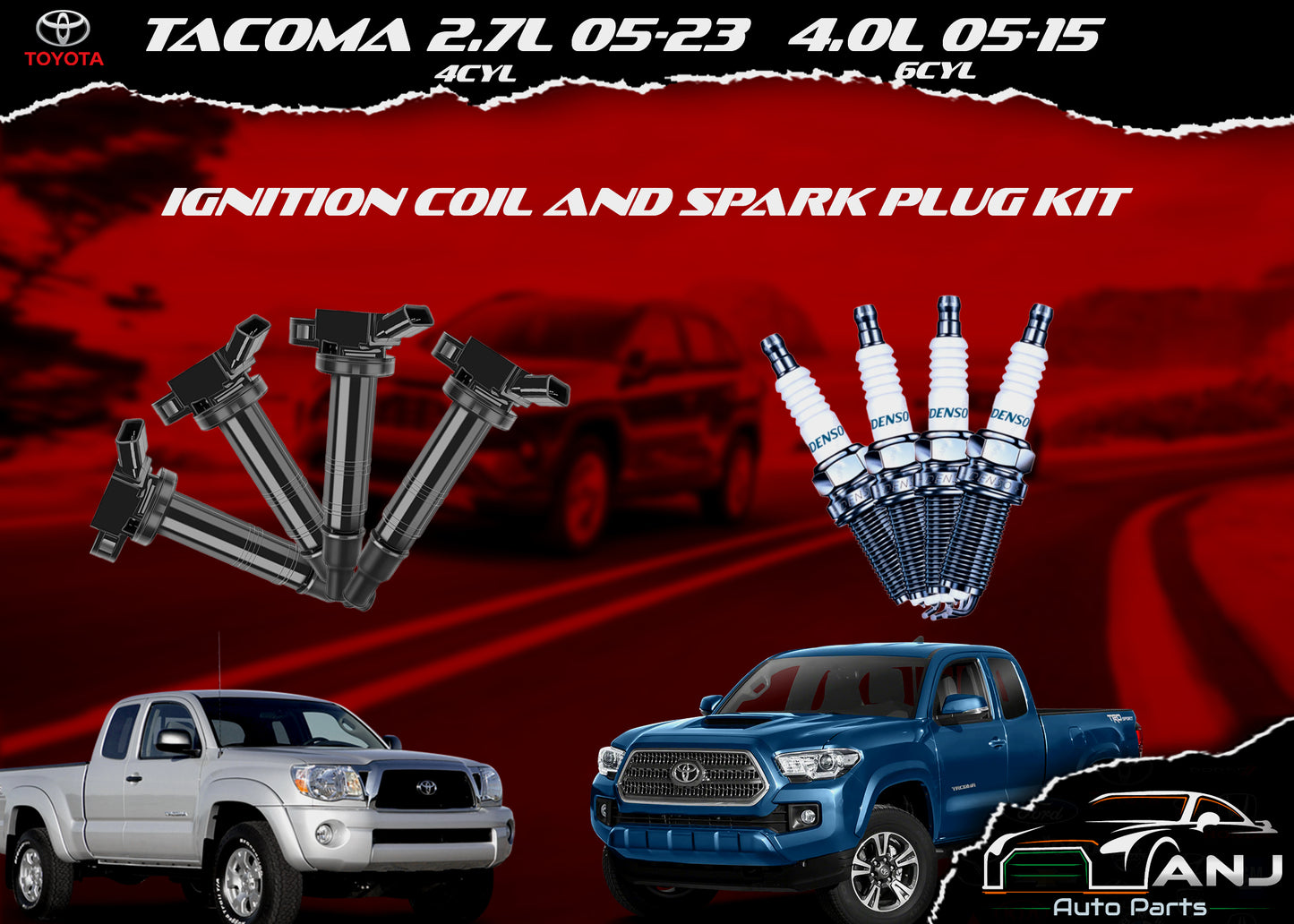 TOYOTA TACOMA 2005-2023 IGNITION COIL KIT