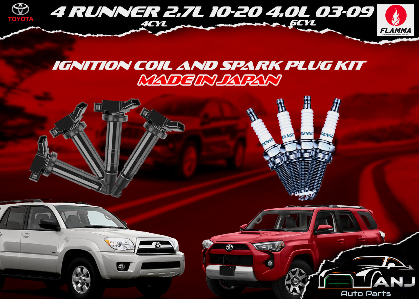 TOYOTA 4 RUNNER 2003-2020 IGNITION COIL KIT