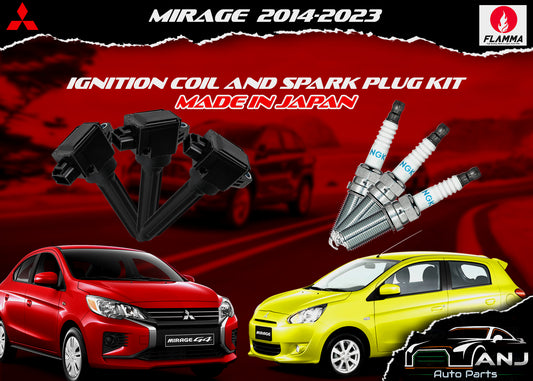 MITSUBISHI MIRAGE 2014-2023 IGNITION COIL KIT MADE IN JAPAN