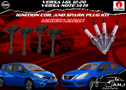 NISSAN VERSA 2012-2020 IGNITION COIL KIT MADE IN JAPAN
