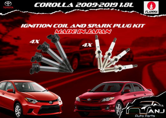 TOYOTA COROLLA 2009-2019 IGNITION COIL KIT MADE IN JAPAN