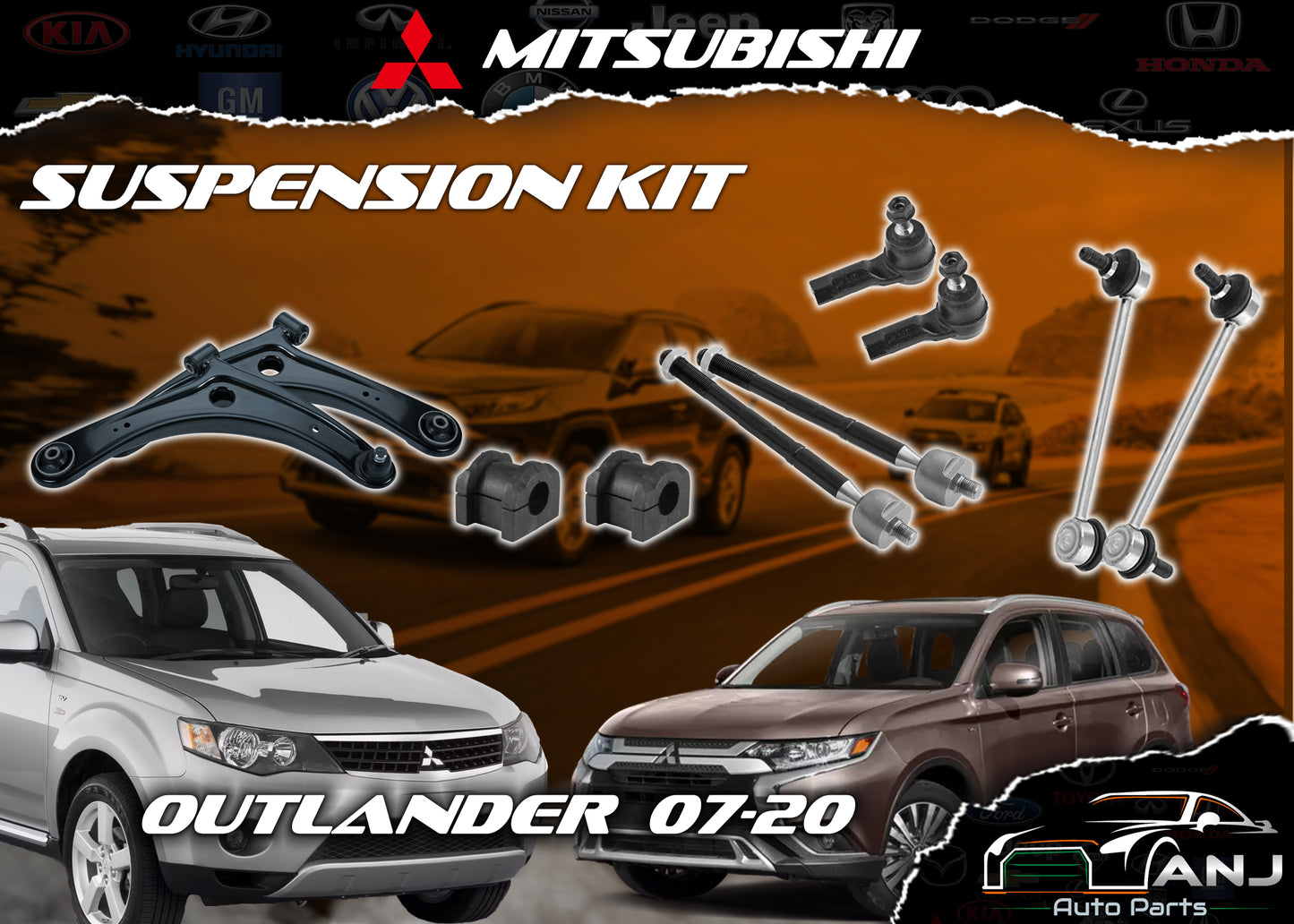 MITSUBISHI OUTLANDER 2007-2020 SUSPENSION KIT
