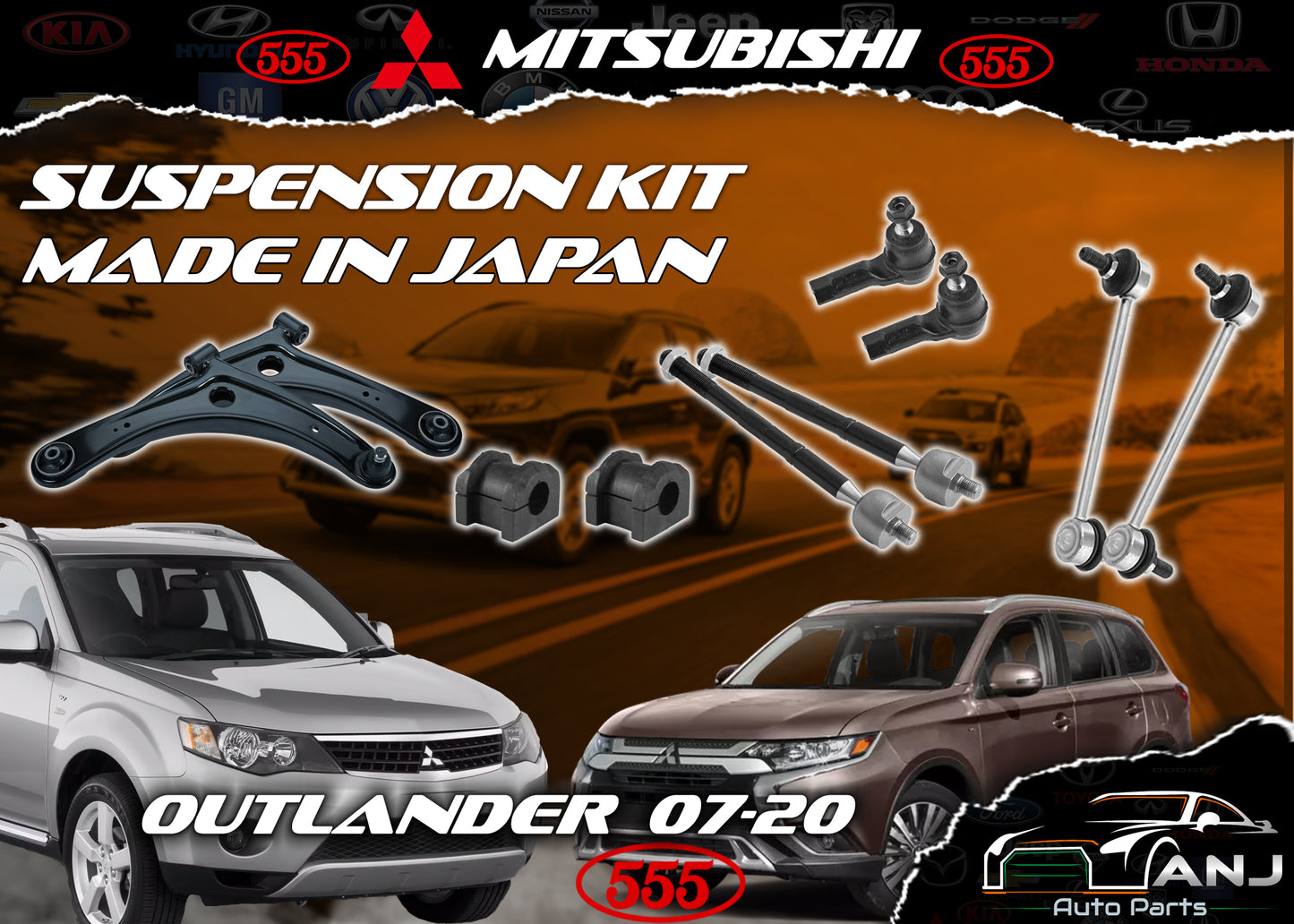 MITSUBISHI OUTLANDER 2007-2020 SUSPENSION KIT