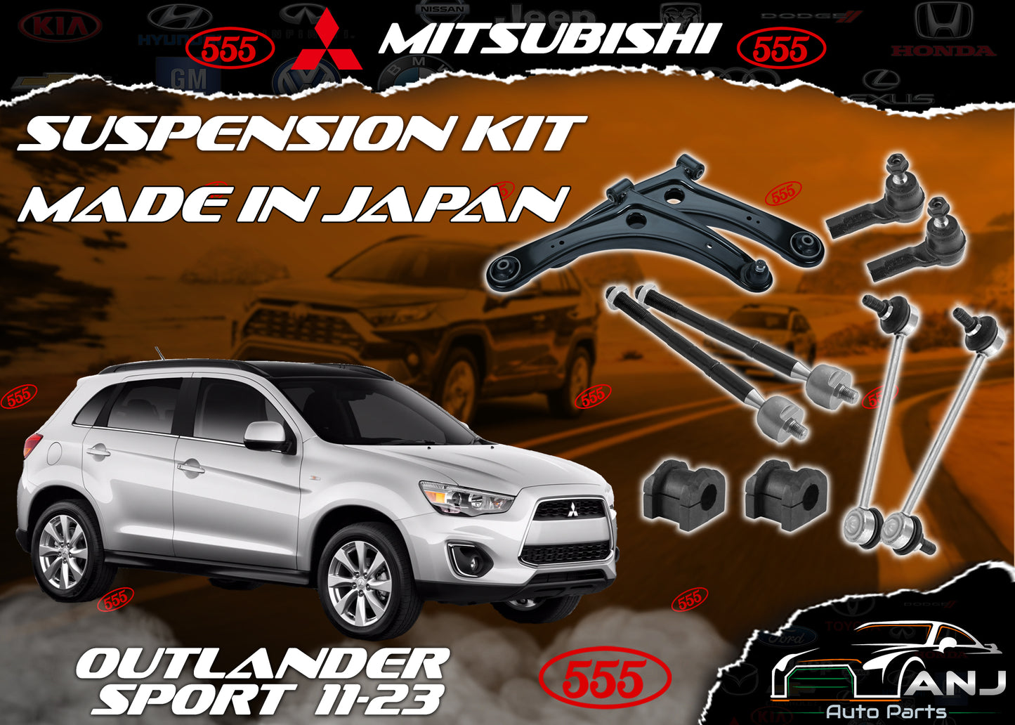 MITSUBISHI OUTLANDER SPORT 2011-2023 SUSPENSION KIT MADE IN JAPAN