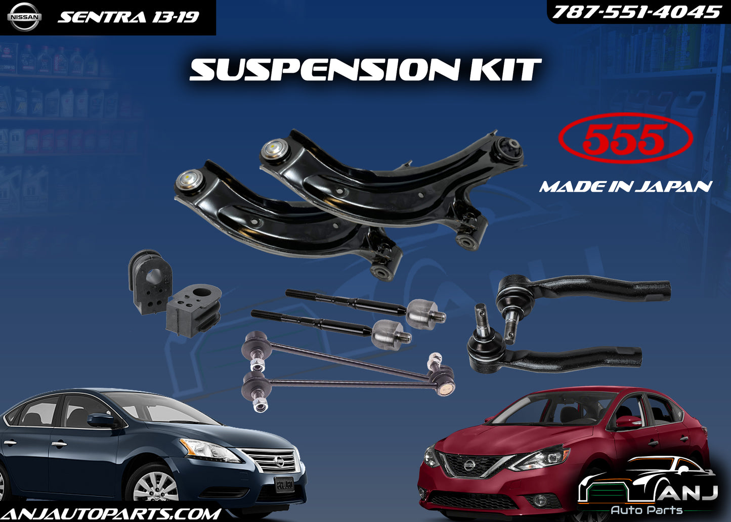 NISSAN SENTRA  2013-2019 SUSPENSION KIT MADE IN JAPAN 555
