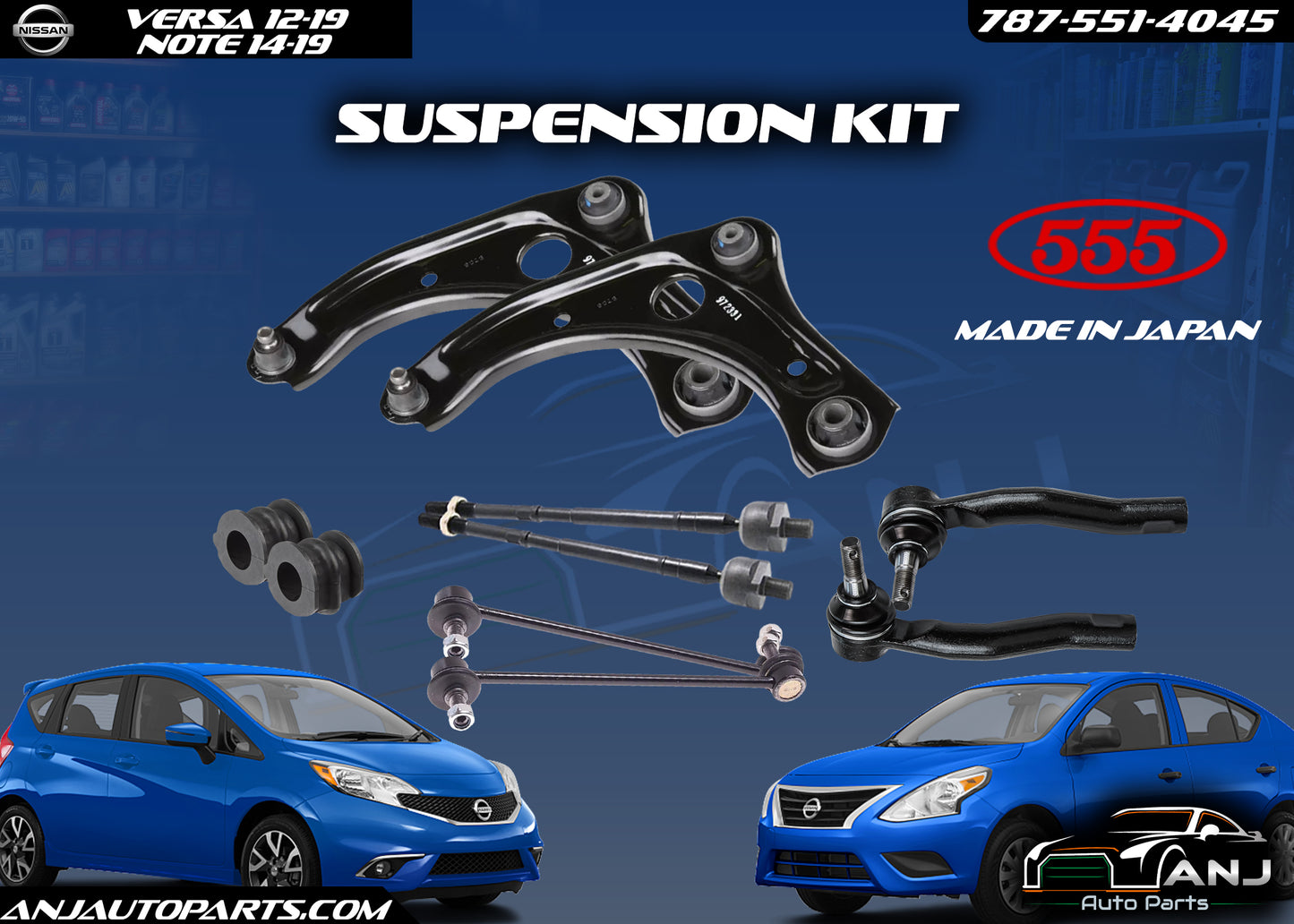 Nissan Versa 2012-2019 Versa Note 2012-2019 Suspension Kit MADE IN JAPAN 555