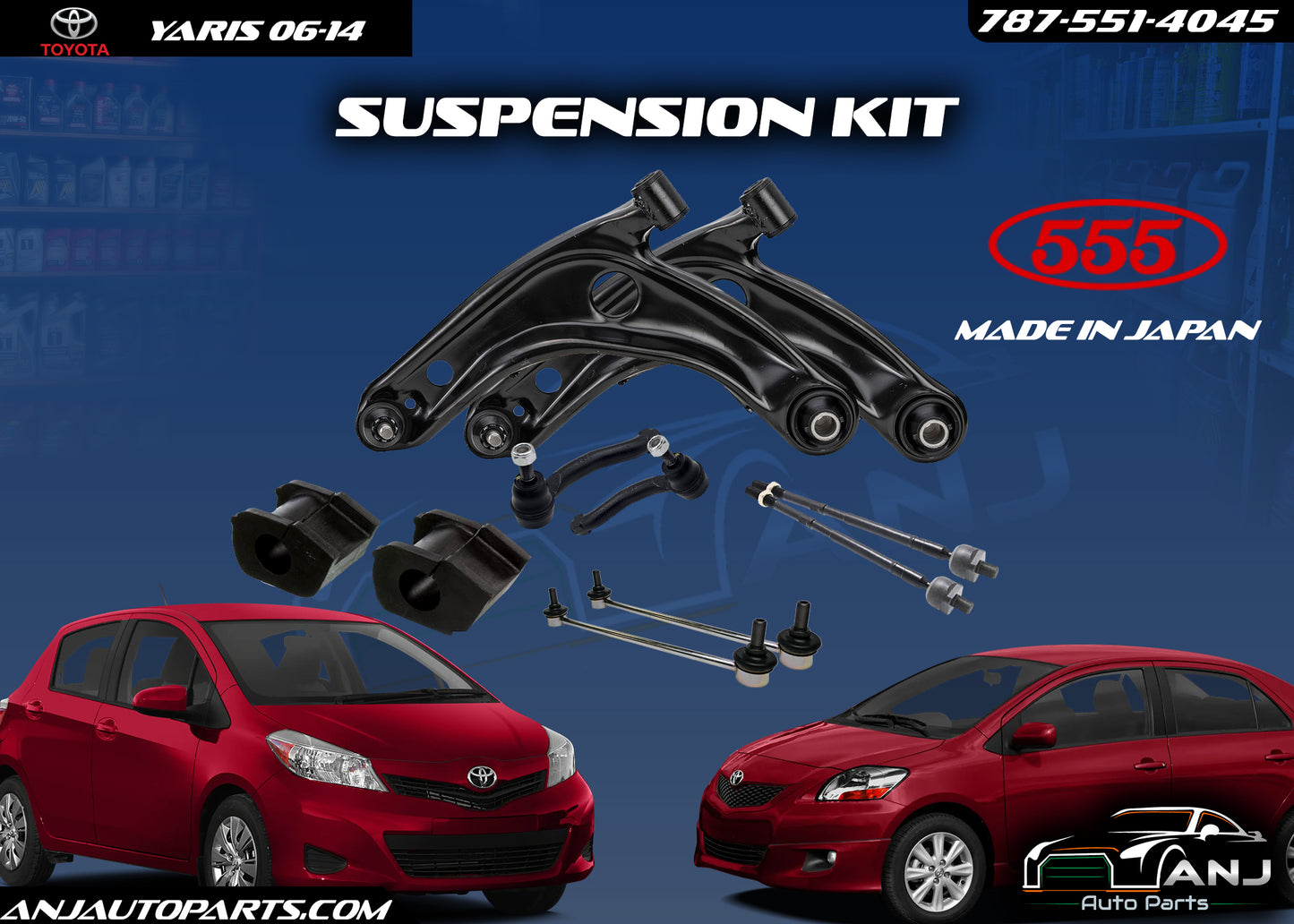 Toyota Yaris 2006-2014 Suspension Kit 555